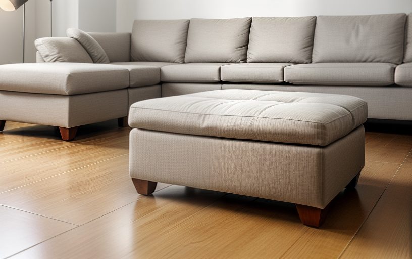 Brightly cleaned area rug in dorm room