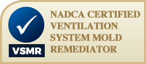 Logo badge for NADCA Certified Ventilation System Mold Remediators